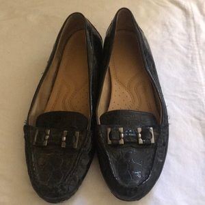 Black loafers